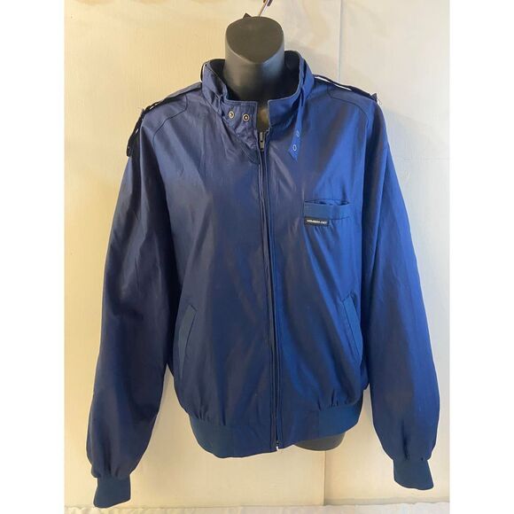 Members Only Blue size 44 Bomber 80's Dads Jacket - Picture 1 of 7